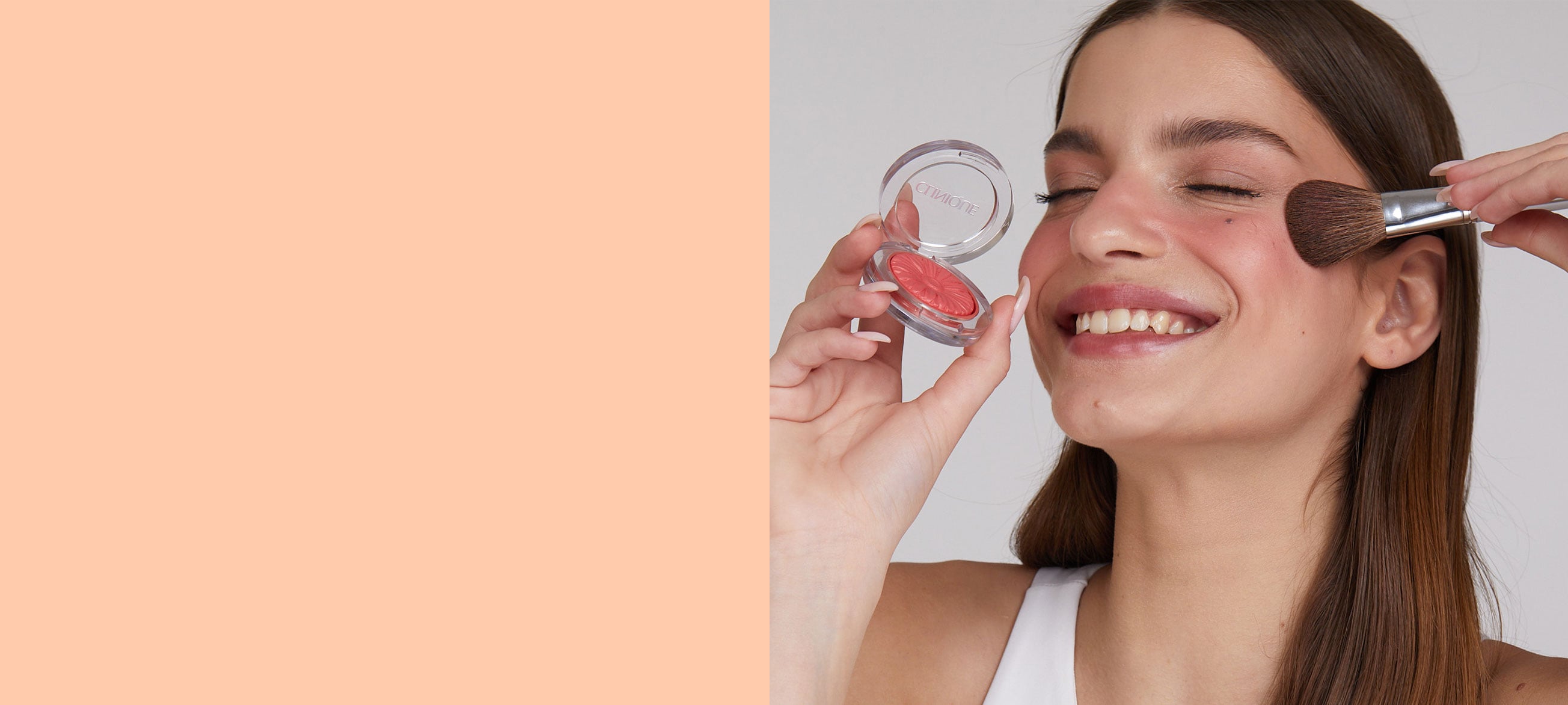 Ontdek peach make-up trend en geniet van een unieke korting op 3 clinique essentials